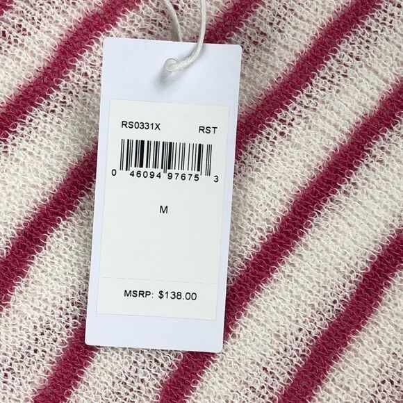 Splendid Pink Striped Sweater, NWT, medium - Picture 6 of 8